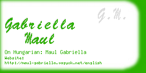 gabriella maul business card